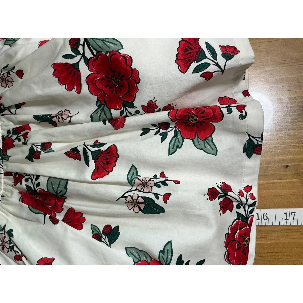 Carters Baby Girl Floral Sleeveless Dress Red White 6 Months 1R618110